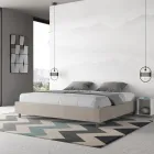 Double Bed 200x200 cm Covered in Microfiber Made in Italy - Athlete Viadurini