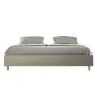 200x200 cm Double Bed Upholstered in Faux Leather Made in Italy - Athlete Viadurini