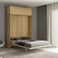 Vertical Foldaway Double Bed with Wall Unit - Magicompare
