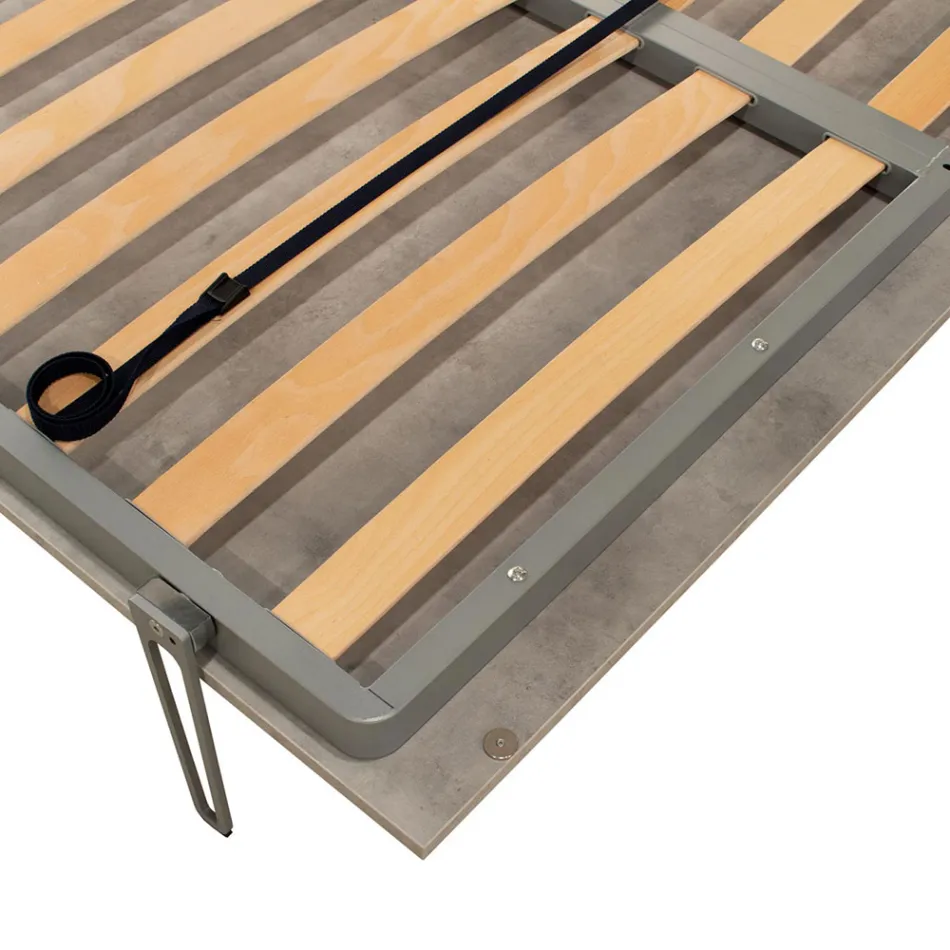 Vertical Foldaway Double Bed in Different Finishes - Magicompare Viadurini