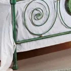 Classic double bed with wrought iron decoration Rachael Viadurini