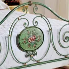 Classic double bed with wrought iron decoration Rachael Viadurini