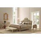 Classic double bed, without storage, Chantal by Bolzan Viadurini