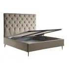 Double bed with storage box and base 160x190 Made in Italy - Sallie Viadurini
