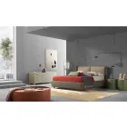 Double bed with storage unit, modern design, Kate by Bolzan Viadurini