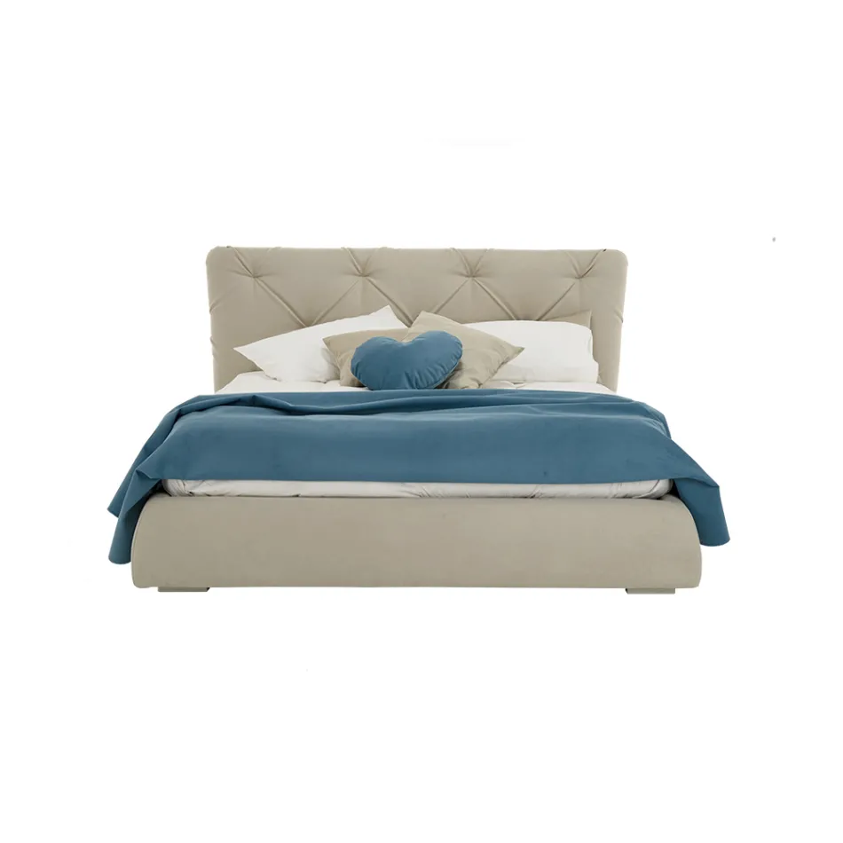 Double Bed with Modern Design Container Made in Italy – Gaven Viadurini