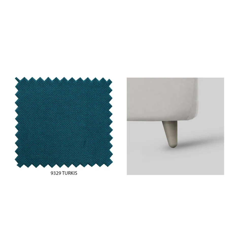 Double Bed with Optional Storage and Feet Made in Italy - Birba Viadurini