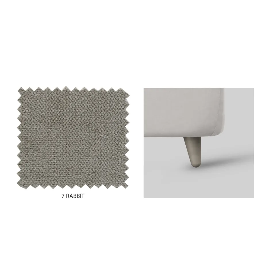 Double Bed with Optional Storage and Feet Made in Italy - Birba Viadurini