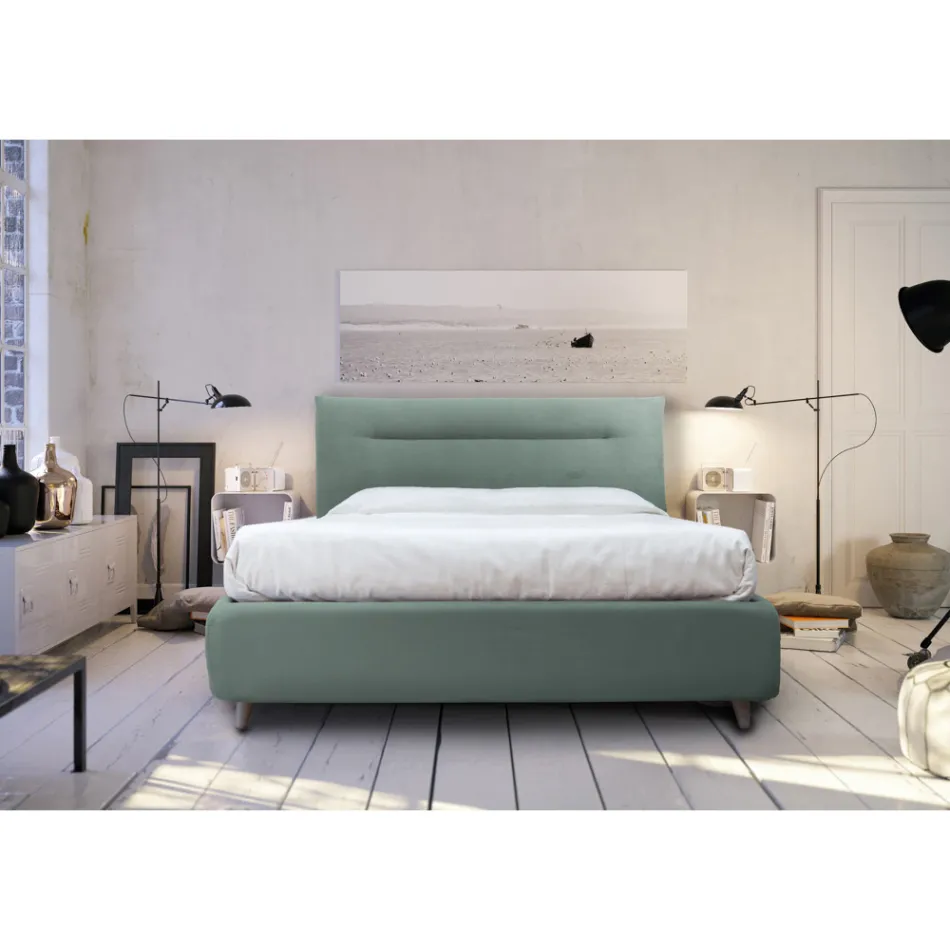 Double Bed with Optional Storage Made in Italy - Ciccio Viadurini
