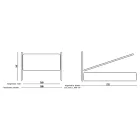 Double bed with padded bed frame and iron headboard - Nebbia Viadurini