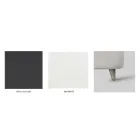 Double bed with upholstered bed frame in different finishes Made in Italy - Design Viadurini