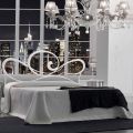Double Bed with Iron Bed Frame Made in Italy - Shadow