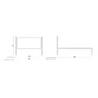 Double bed with iron bed frame Made in Italy - Pongo Viadurini