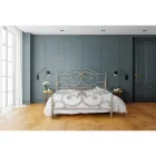 Double bed with coordinated iron footboard Made in Italy - Penny Viadurini