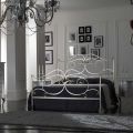 Double Bed with Coordinated Iron Footboard Made in Italy - Penny