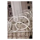 Double bed with footboard in different finishes Made in Italy - Natural Viadurini