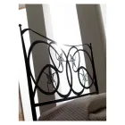 Double bed with footboard in different finishes Made in Italy - Natural Viadurini