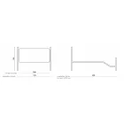 Double bed with footboard in different finishes Made in Italy - Natural Viadurini