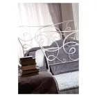 Double bed with footboard, mattress, pillows and 2 bedside tables - Lampo Viadurini