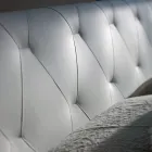 Double Bed with Wooden Structure Covered in Polyurethane - Overturned Viadurini