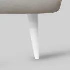 Double bed with iron headboard, 2 bedside tables and mattress - Design Viadurini