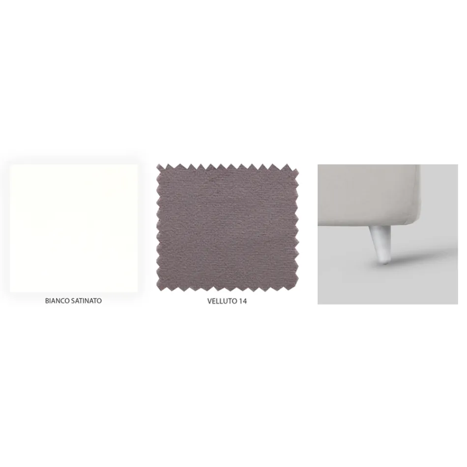 Double bed with iron headboard and cushions Made in Italy - Peter Viadurini