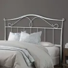 Double bed with tubular iron headboard Made in Italy - Copy Viadurini