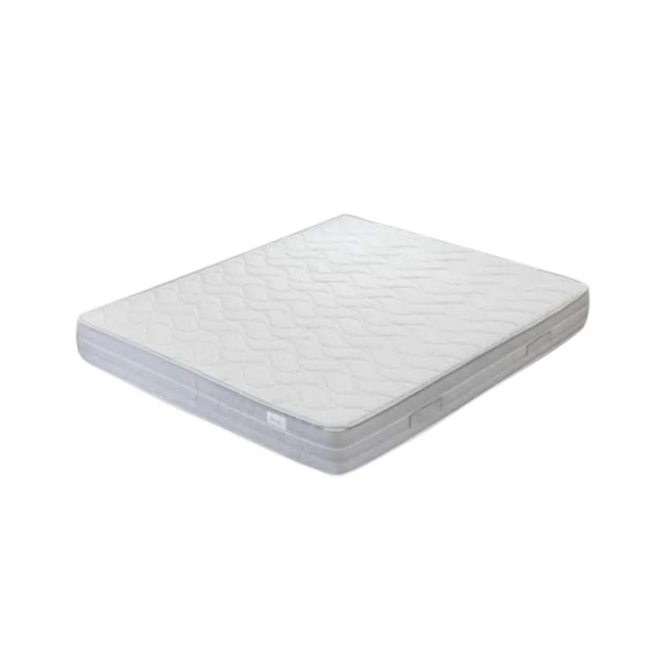 Double Bed with Headboard with 2 Pillows, Mattress and 2 Bedside Tables - Life Viadurini