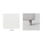 Double bed with headboard in eco-leather or fabric Made in Italy - Buddy Viadurini