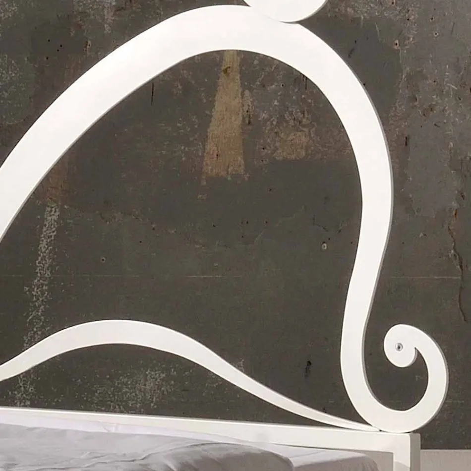design double bed made of iron with crystal decorations Eden Viadurini