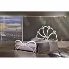 design double bed made of iron with crystal decorations Eden Viadurini