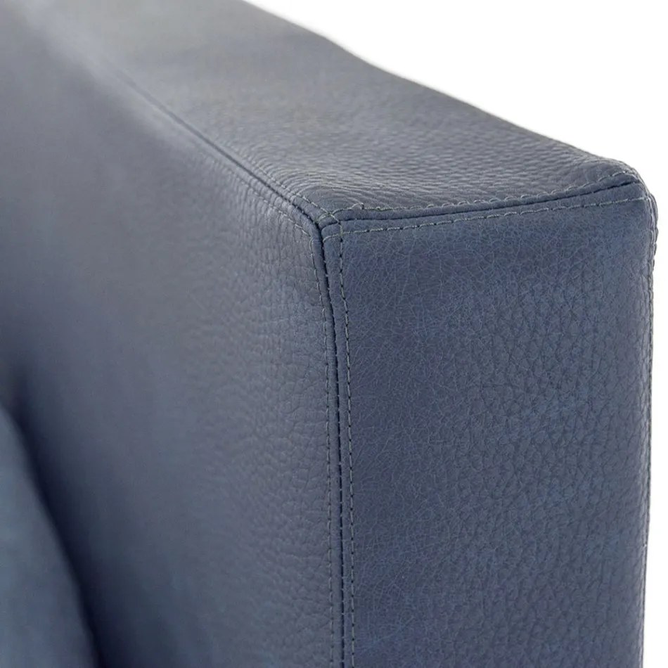 Luxury Double Bed in Eco-Leather or Fabric with Box Made in Italy – Nuvola Viadurini