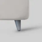 Upholstered Double Bed with 2 Bedside Tables and Mattress Made in Italy - Aaron Viadurini