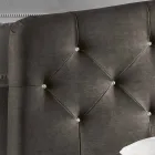 Padded double bed with storage box 160x190 / 200cm Leone Viadurini