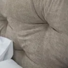 Upholstered double bed with box in eco-leather or fabric made in Italy - Nasello Viadurini