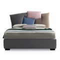 Upholstered Double Bed with Fabric Container - Belle