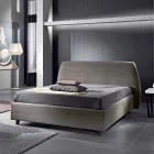 Padded double bed with modern container 160x190 / 200 Reby Viadurini