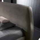 Padded double bed with modern container 160x190 / 200 Reby Viadurini