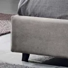 Padded double bed with modern container 160x190 / 200 Reby Viadurini