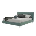Double Bed Upholstered in Fabric or Ecoleather Made in Italy - Elettro
