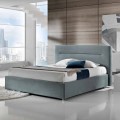 Modern upholstered double bed with 160x190 / 200cm Sun box