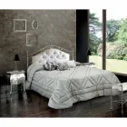 Upholstered double bed handmade in solid iron Gracie Viadurini