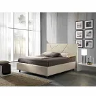 Imitation leather double bed with lift box 160x190 / 200 cm Mia Viadurini