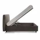 Imitation leather double bed with lift box 160x190 / 200 cm Mia Viadurini