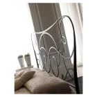 Iron Double Bed with Optional Footboard Made in Italy - Lampo Viadurini