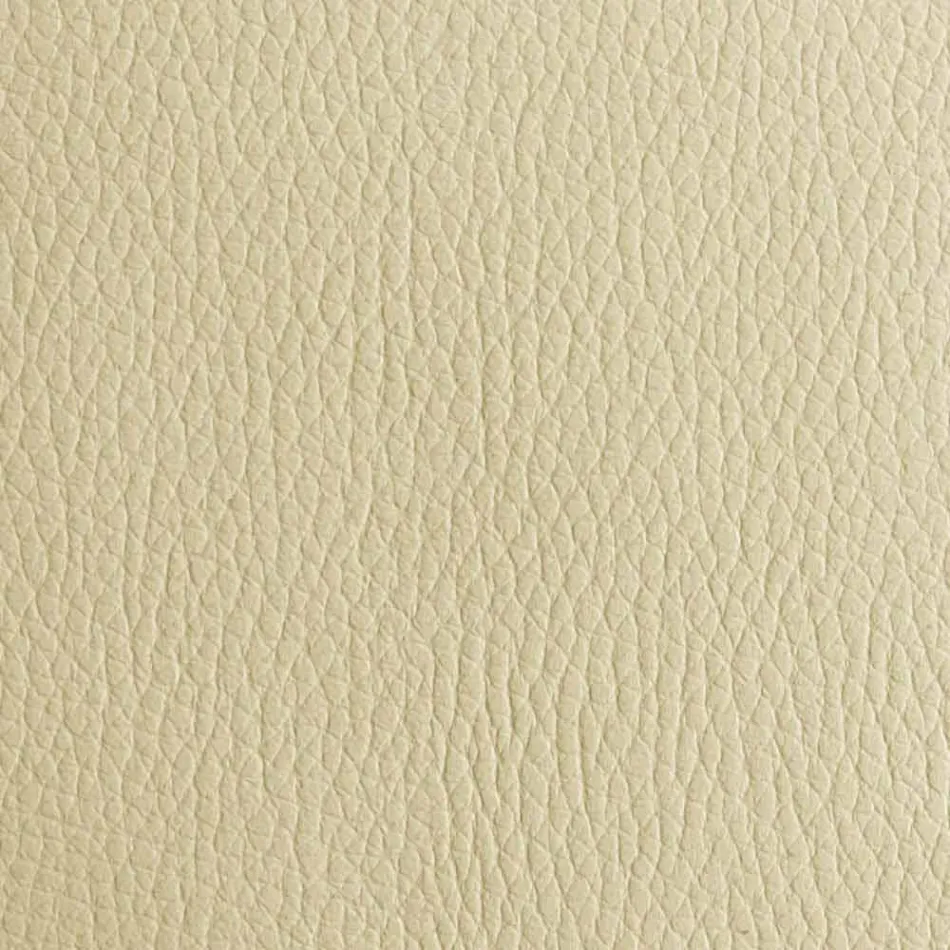 Double Bed in Leatherette with Wooden Feet Made in Italy - Perzio Viadurini