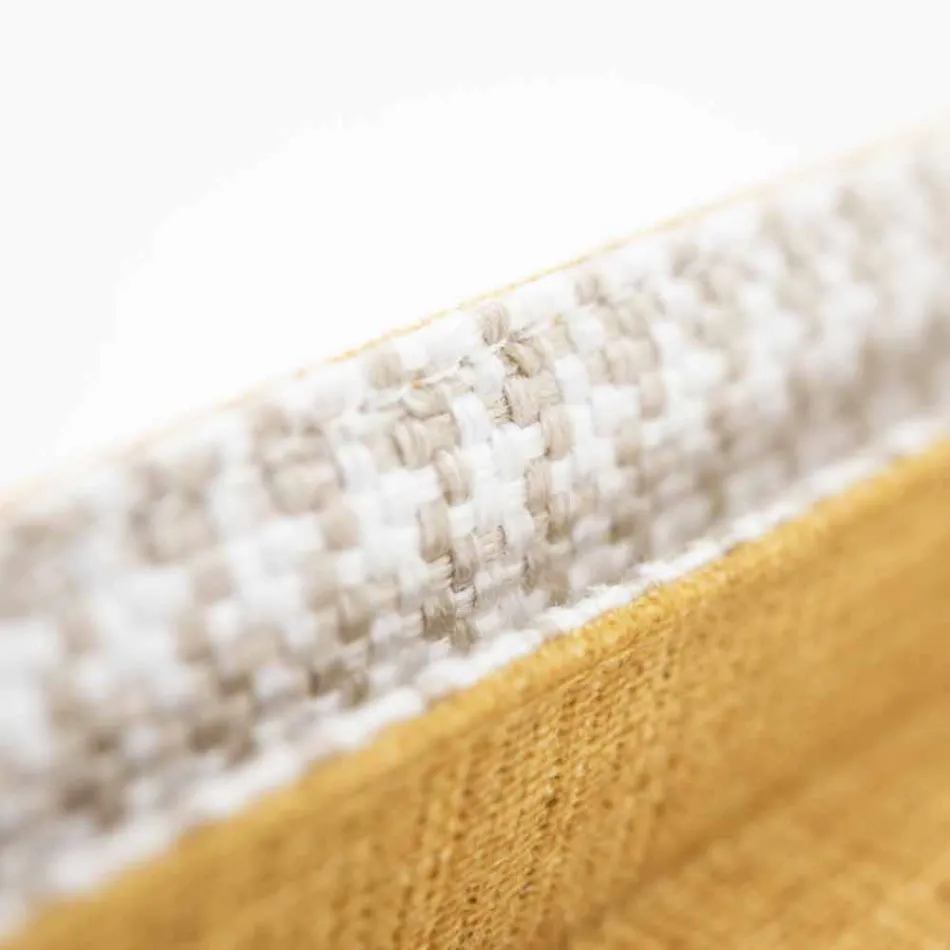 Double Bed in Fabric with Metal Feet Made in Italy - Glorio Viadurini