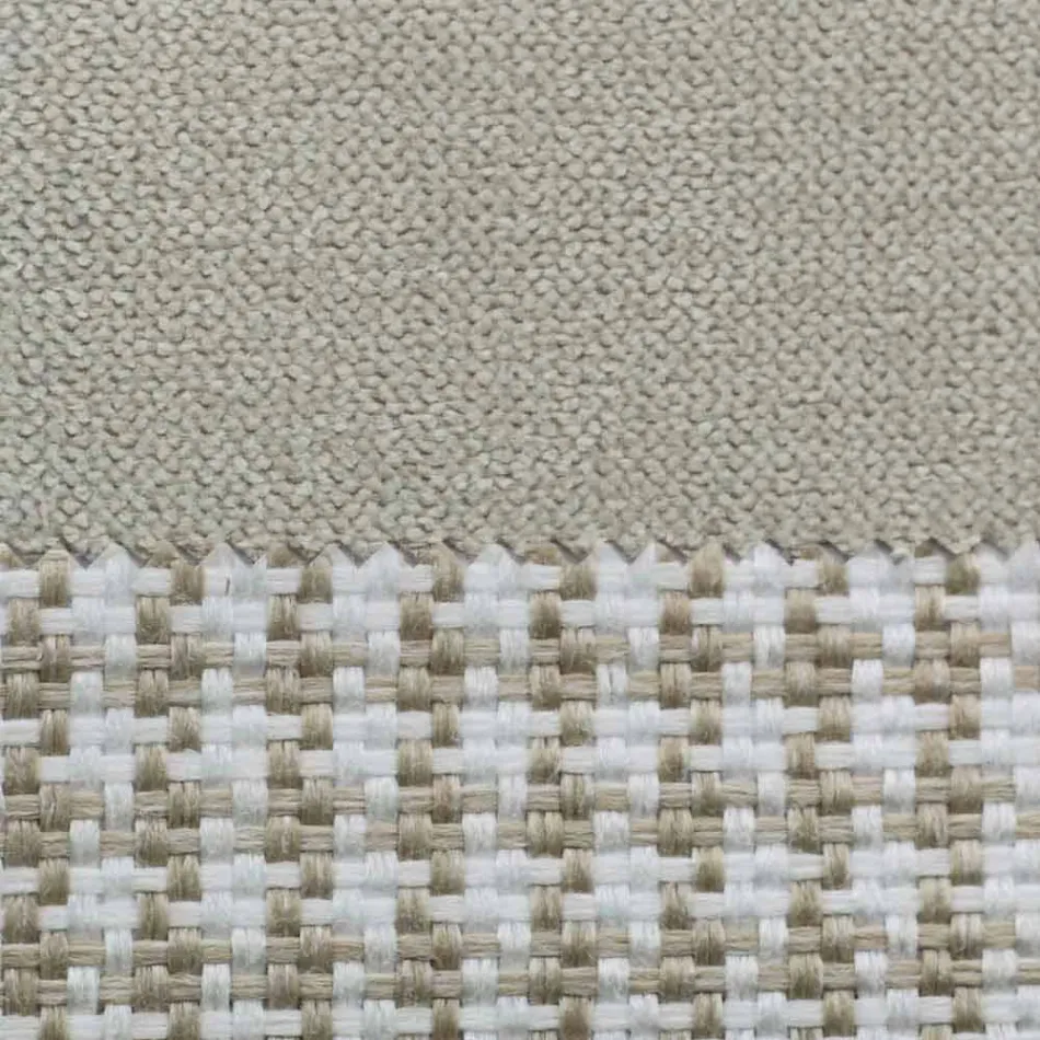 Double Bed in Fabric with Metal Feet Made in Italy - Glorio Viadurini