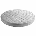 Luxury Round Modern Double Bed in Faux Leather Made in Italy - Dream Viadurini