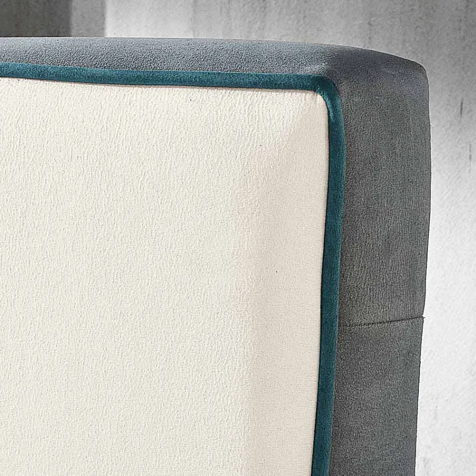 Modern padded double bed with lift box 160x190 / 200cm Mia Viadurini